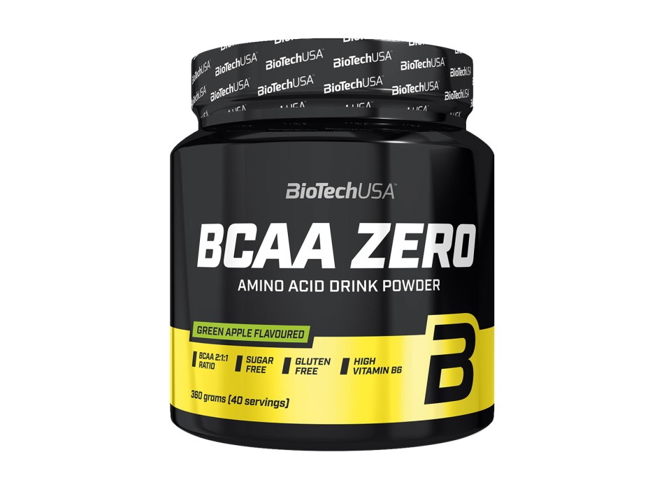 BCAA Zero BioTechUSA integratore aminoacidi ramificati recupero mela verde