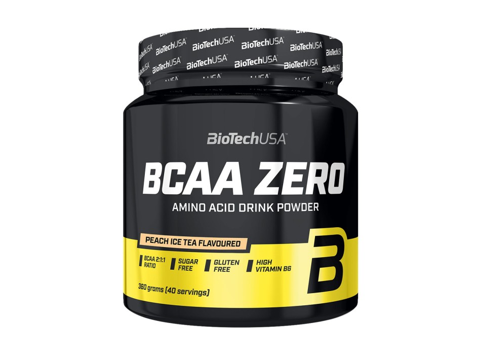 BCAA Zero BioTechUSA integratore aminoacidi ramificati recupero tè pesca