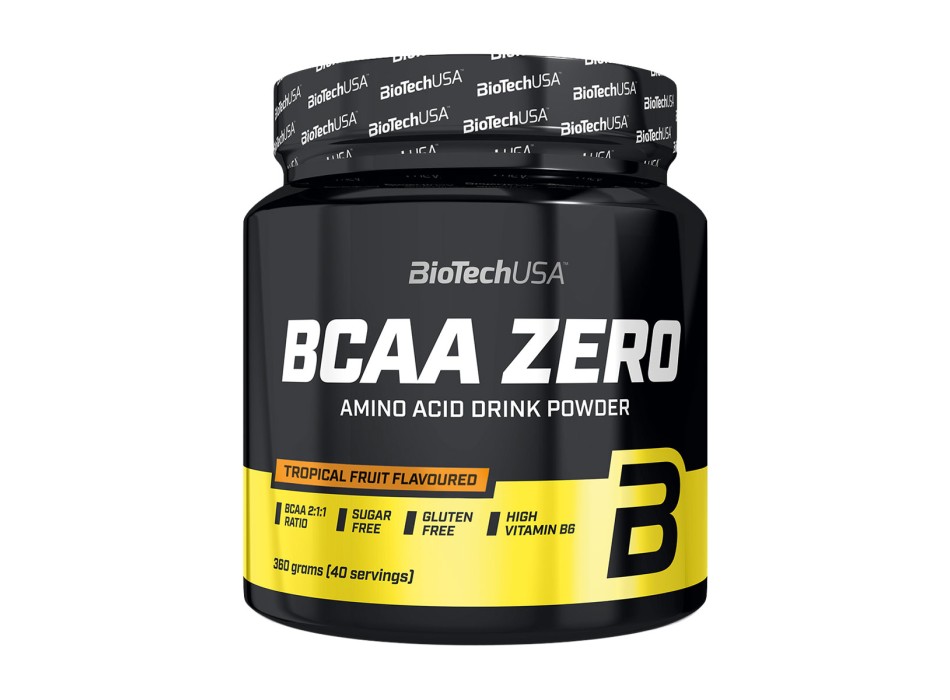 BCAA Zero BioTechUSA integratore aminoacidi ramificati recupero tropical