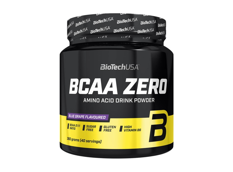 BCAA Zero BioTechUSA integratore aminoacidi ramificati recupero uva blu