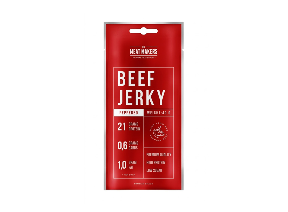 Beef Original Pro Nutrition snack di manzo 40g Pepe Nero