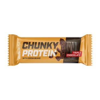 BioTechUSA Chunky Protein barretta proteica snack fit triplo cioccolato