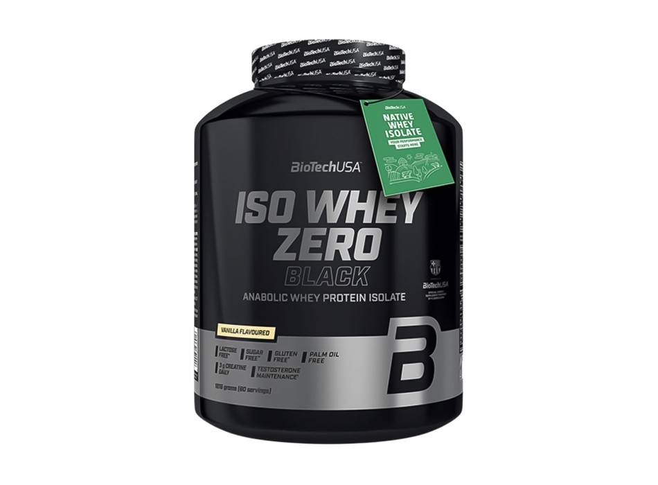 BioTechUSA Iso Whey Zero Black proteine isolate con creatina vaniglia
