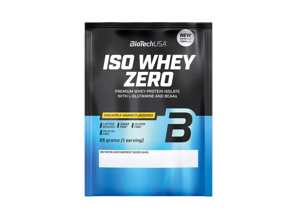 BioTechUSA Iso Whey Zero proteine isolate bustina monodose 25g ananas e mango