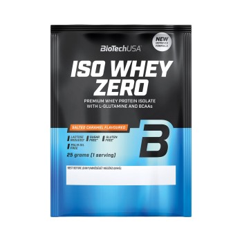 BioTechUSA Iso Whey Zero proteine isolate bustina monodose 25g caramello salato