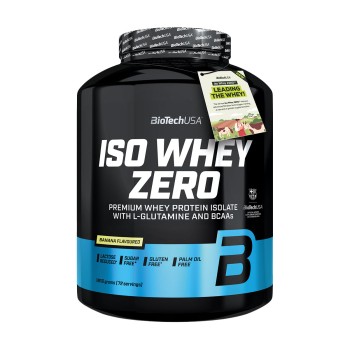 BioTechUSA Iso Whey Zero proteine isolate in polvere 1816g banana