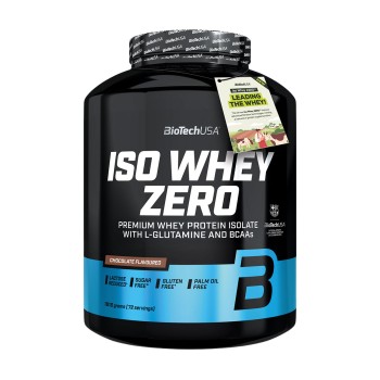 BioTechUSA Iso Whey Zero proteine isolate in polvere 1816g cioccolato