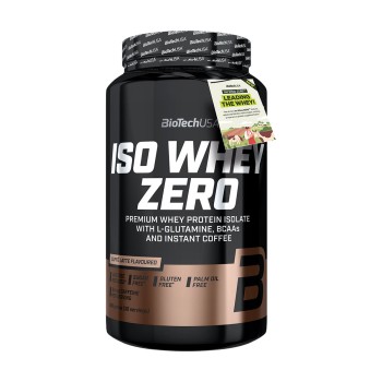 BioTechUSA Iso Whey Zero proteine isolate in polvere barattolo 908g caffè latte