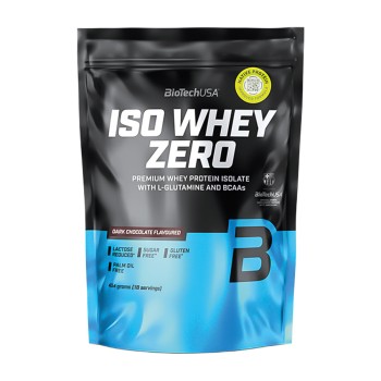 BioTechUSA Iso Whey Zero proteine isolate in polvere busta 454g cioccolato fonde