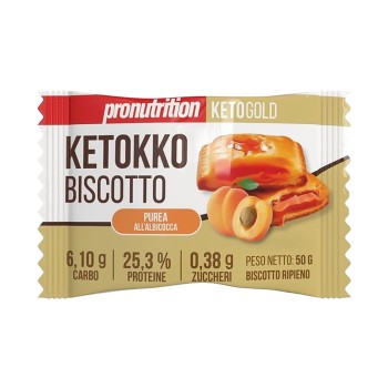 Biscotto Ketokko ProNutrition biscotto proteico keto 50g albicocca