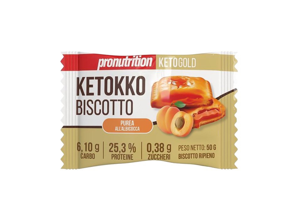 Biscotto Ketokko ProNutrition biscotto proteico keto 50g albicocca
