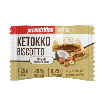 Biscotto Ketokko ProNutrition biscotto proteico keto 50g Cocco Nocciola