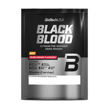 Black Blood NOX+ BioTechUSA bustina monodose pre-workout pump arancia