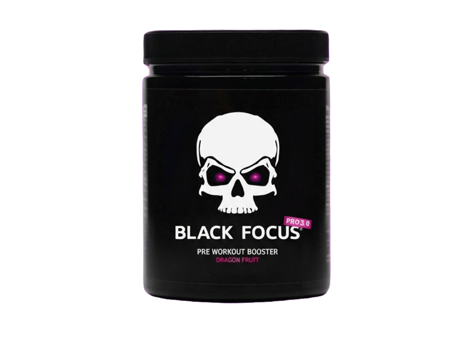 Black Focus Pro Black Focus Nutrition pre-workout 400g frutto del drago