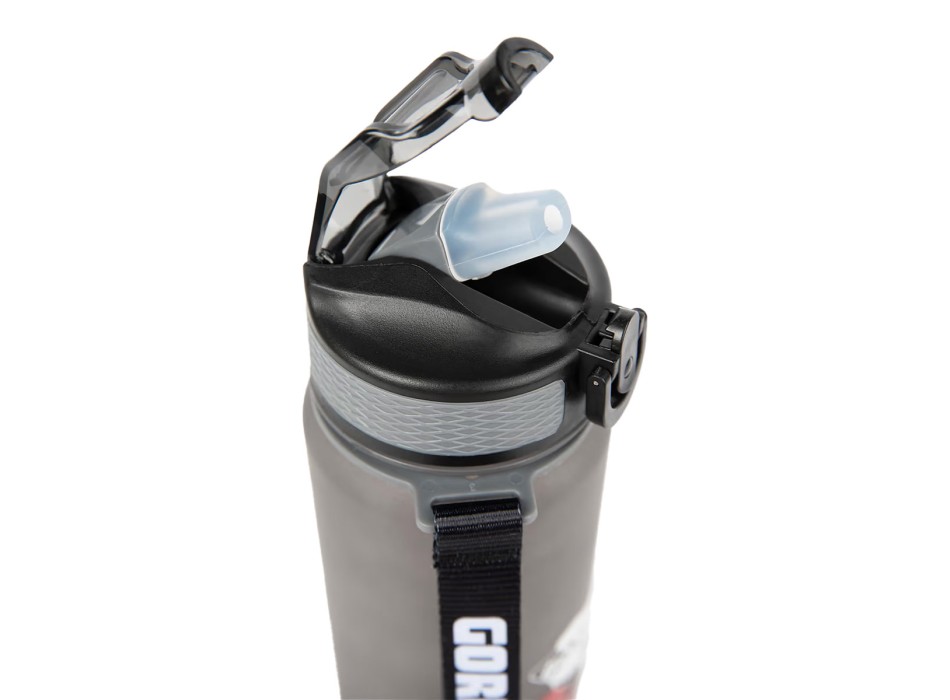 Borraccia Gorilla Wear Gradient da 1 litro con design sfumato nero e grigio