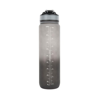 Borraccia Gorilla Wear Gradient da 1 litro con design sfumato nero e grigio