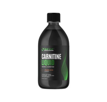 Bottiglia di Carnitine Liquid Self Omninutrition L-Carnitina 500ml Arancia