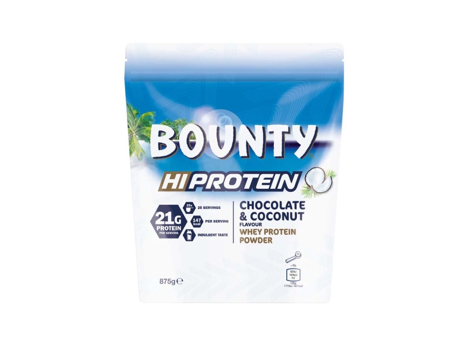 Bounty Hi-Protein Mars Proteine del Siero del Latte Gusto Cocco e Cioccolato 875