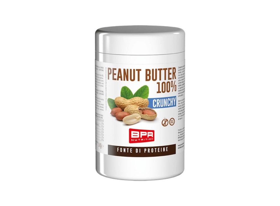 BPR Nutrition Peanut Butter 100% Crunchy burro di arachidi 1kg