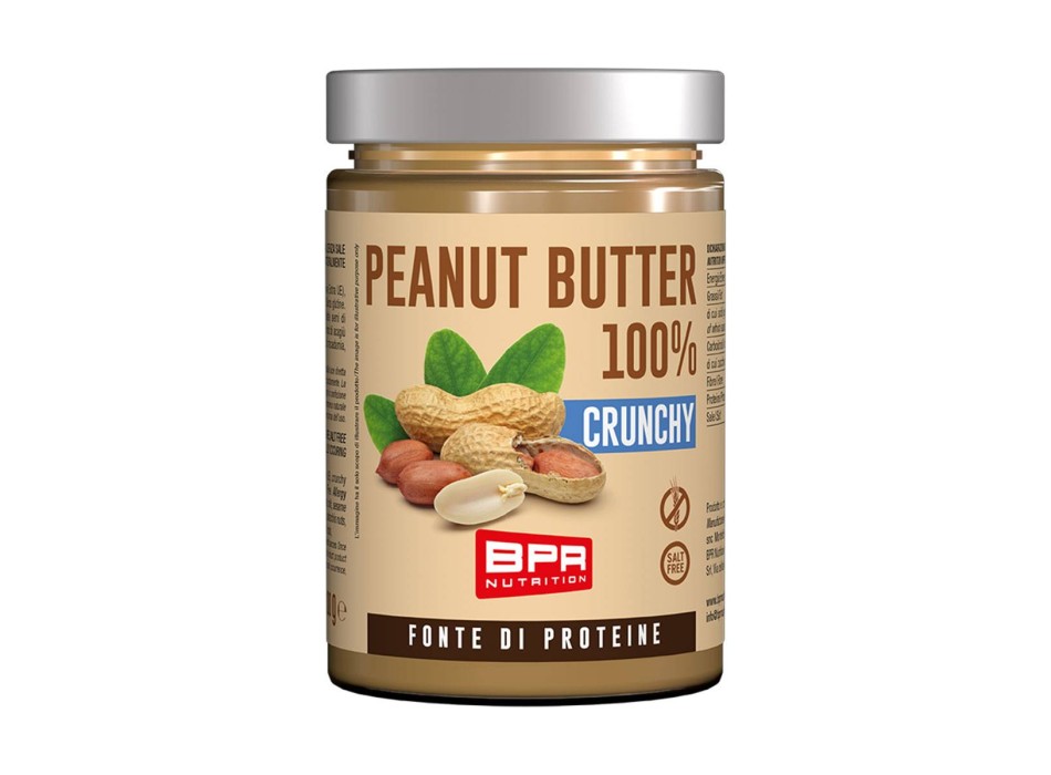 BPR Nutrition Peanut Butter 100% Crunchy burro di arachidi 300g