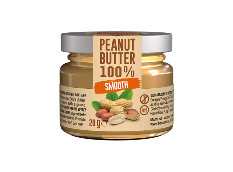 BPR Nutrition Peanut Butter 100% Smooth Monodose crema arachidi 20g