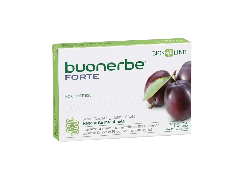 Buonerbe Forte Bios Line integratore regolarità transito intestinale 90 cpr