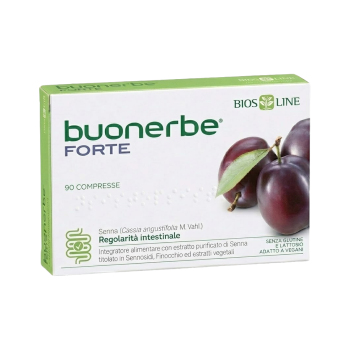 Buonerbe Forte Bios Line integratore regolarità transito intestinale 90cpr