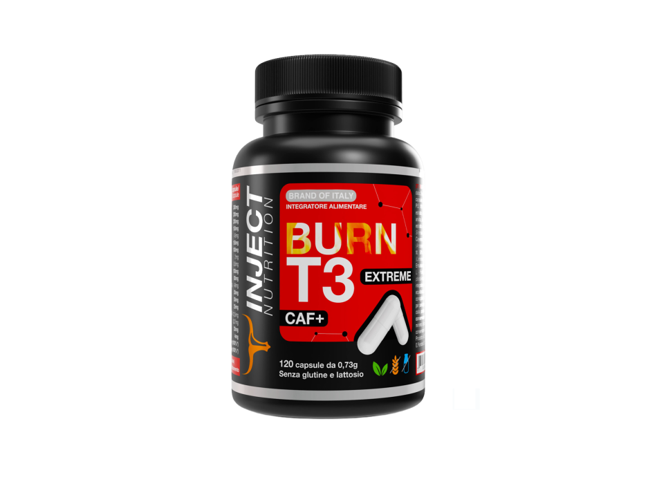 Burn T3 Inject Nutrition integratore termogenico controllo peso 120capsule