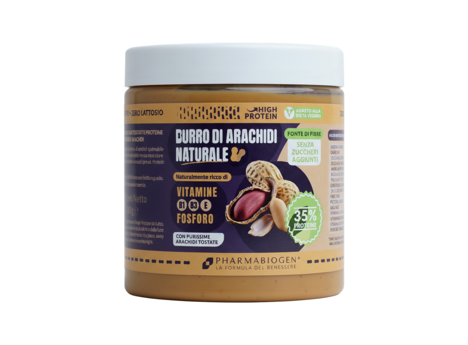 Burro di Arachidi Naturale Pharmabiogen crema arachidi 100% 500g