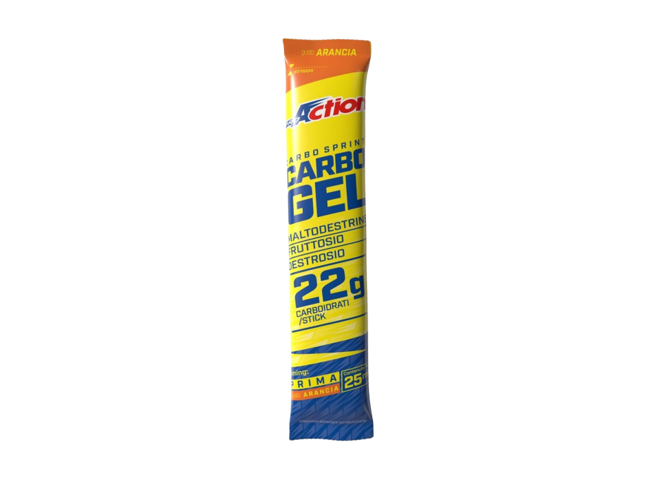 Carbo Sprint Carbo Gel Proaction integratore energetico carboidrati 25ml Arancia