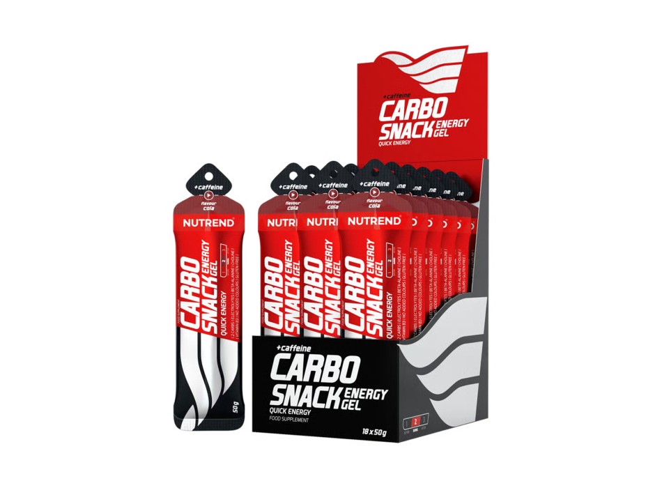Carbosnack con Caffeine Nutrend 50g Gel Energetico con Caffeina Coca Cola 