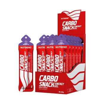 Carbosnack Sachet Nutrend 50g Gel Energetico con Palatinose e Taurina Bluberry