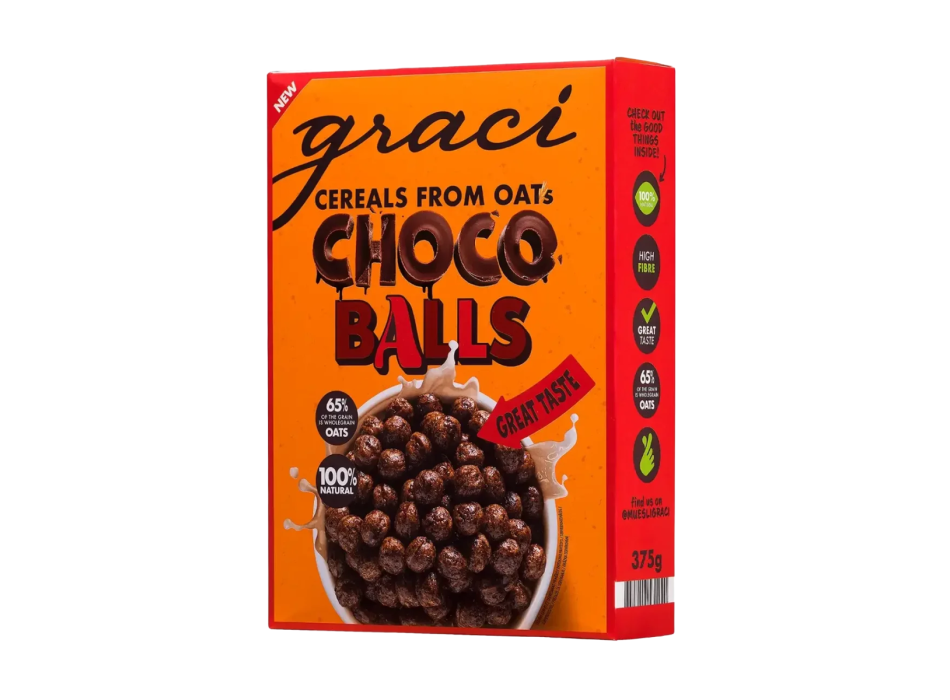 Cereal Graci cereali di avena 375 g Choco Balls 
