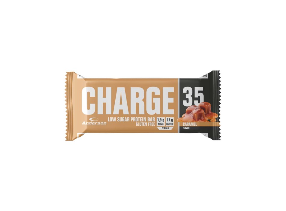 Charge 35 Anderson Research barretta proteica low sugar 50gr Caramello