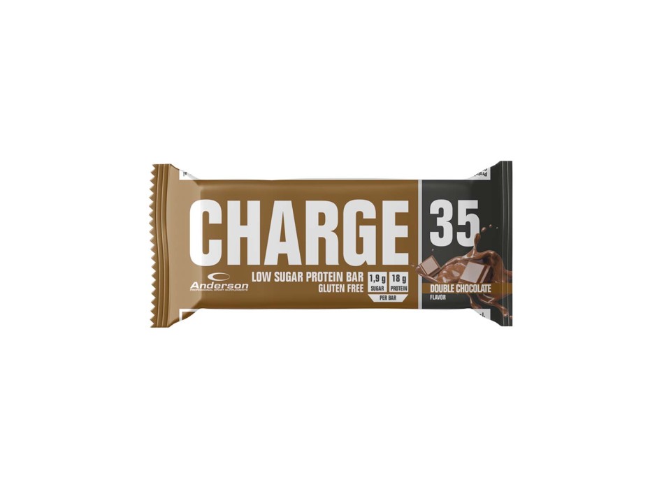 Charge 35 Anderson Research barretta proteica low sugar 50gr Doppio Cioccolato