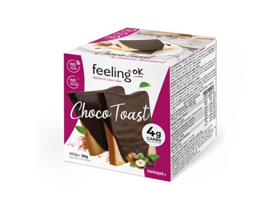 CHOCO TOAST START - Snack dolce a ridotto contenuto di carboidrati FEELING OK