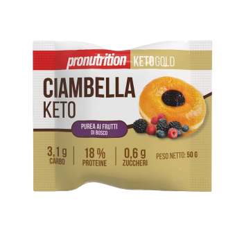 Ciambella Keto Pro Nutrition snack 50g Frutti di Bosco
