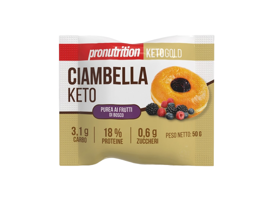 Ciambella Keto Pro Nutrition snack 50g Frutti di Bosco