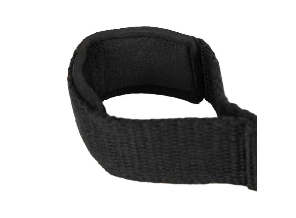 Cinghie da sollevamento Gorilla Wear Figure 8 nere in cotone e poliestere con im