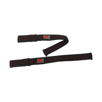 Cinghie da sollevamento professionali Gorilla Wear Hardcore nere modello extra 