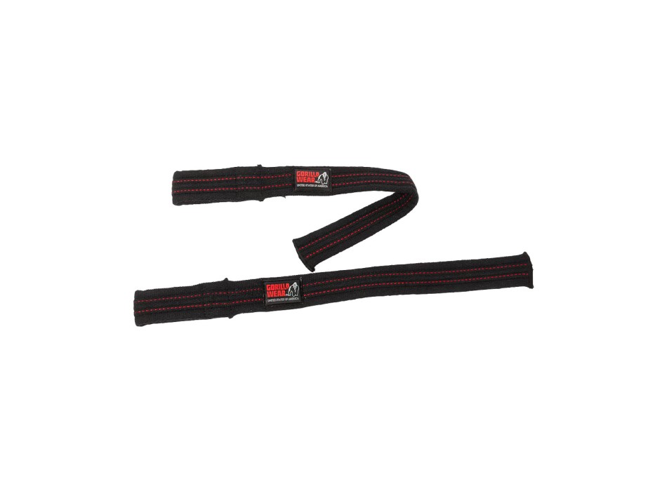 Cinghie da sollevamento professionali Gorilla Wear Hardcore nere modello extra 
