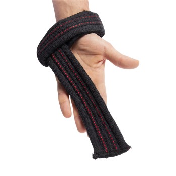 Cinghie da sollevamento professionali Gorilla Wear Hardcore nere modello extra 