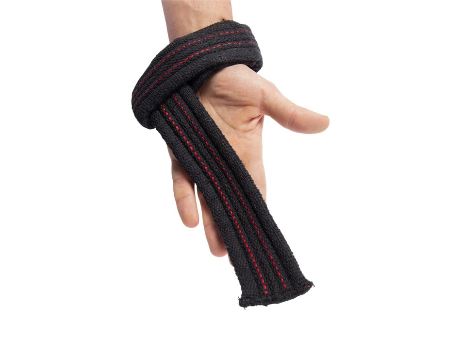 Cinghie da sollevamento professionali Gorilla Wear Hardcore nere modello extra 