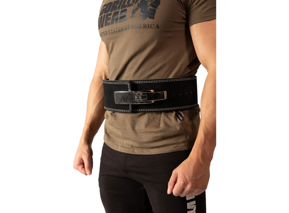 Cintura In Pelle Con Leva 4 Pollici 