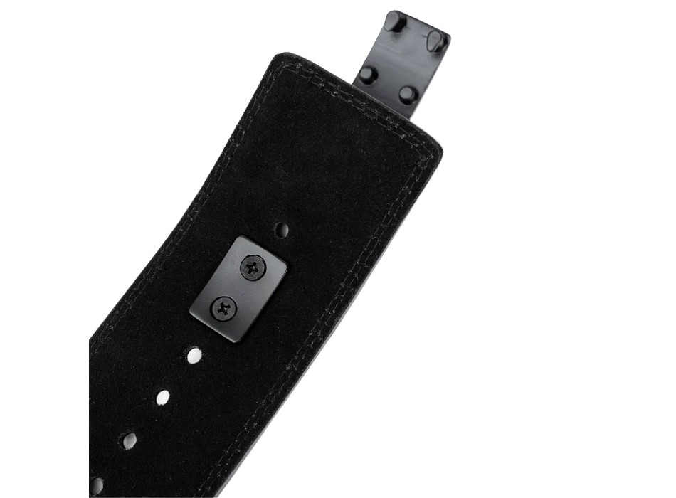 Cintura in Pelle con Leva in Carbonio 4 Pollici Nera