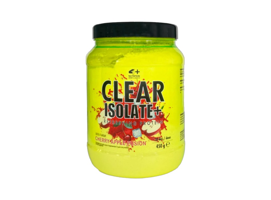 Clear Isolate+ 4+ Nutrition proteine isolate trasparenti gusto cherry apple