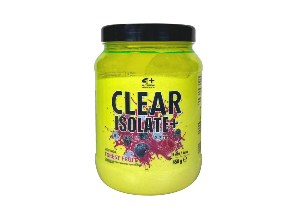 Clear Isolate+ 4+ Nutrition proteine isolate trasparenti gusto forest fruit