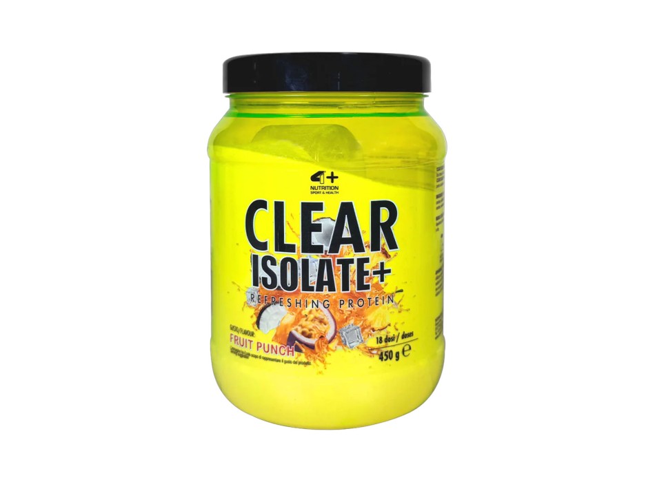 Clear Isolate+ 4+ Nutrition proteine isolate trasparenti gusto fruit punch
