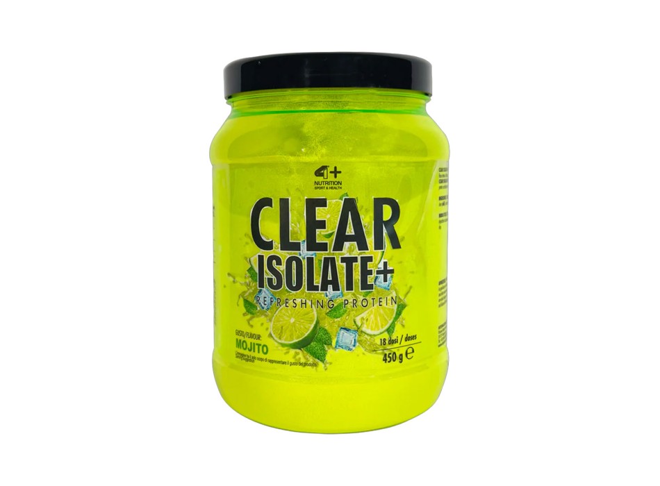 Clear Isolate+ 4+ Nutrition proteine isolate trasparenti gusto mojito