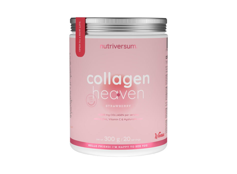 Collagen Heaven Nutriversum collagene acido ialuronico 300g Fragola